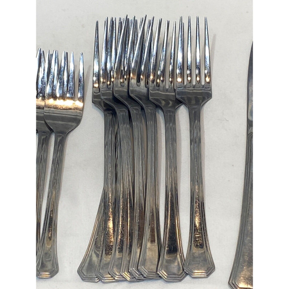 45 Pieces Excel Japan Flatware EXF13 - Picture 3 of 11